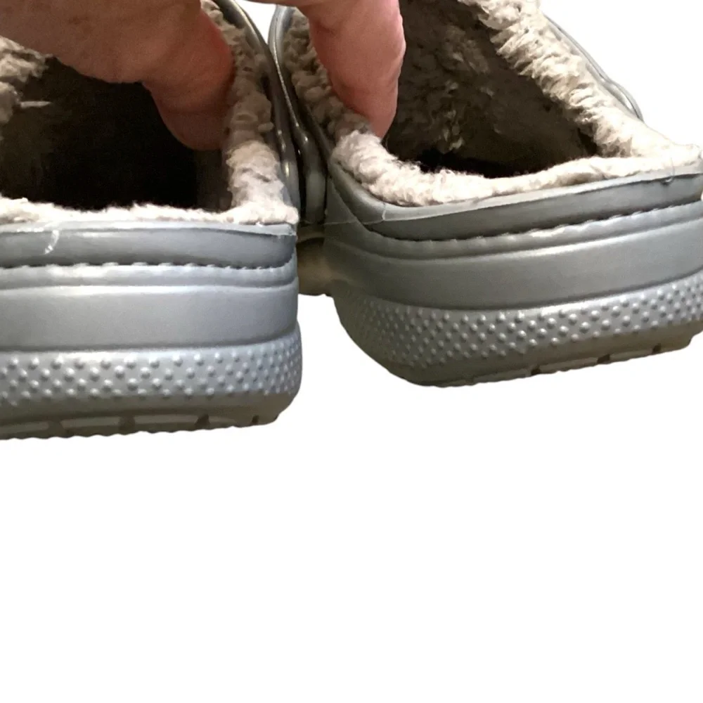CROCS Kids Baya‎ Lined Clog, Light Grey - Size 3 Never Worn Style 207500